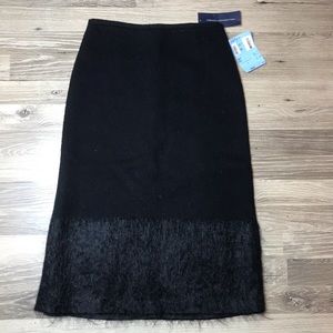 NWT French Connection Black Wool Skirt